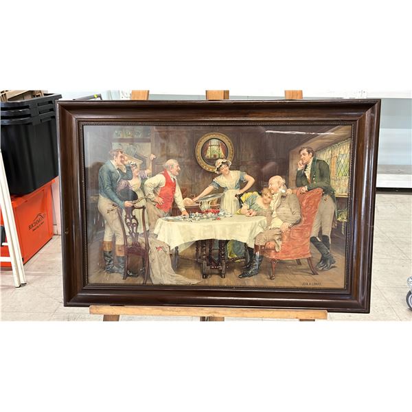 VINTAGE FRAMED JOHN A. LOMAX "THE RECONCILIATION" PRINT