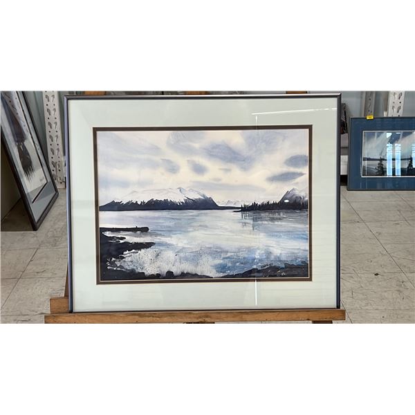 FRAMED ORIGINAL WATERCOLOUR PAINTING SIGNED "NAOMI 87"