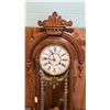 Image 3 : VICTORIAN STYLE TEARDROP-CARVED WALL REGULATOR CLOCK