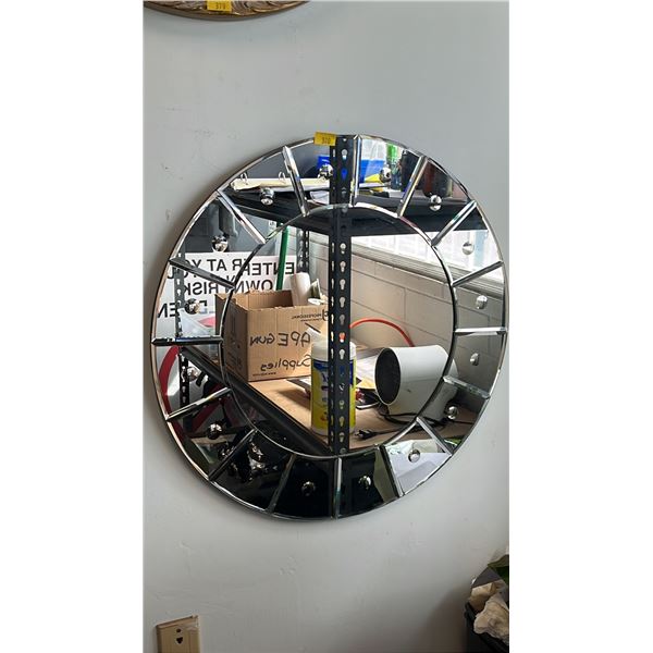 ART DECO STYLE BEVELED WALL MIRROR