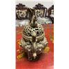 Image 2 : ANTIQUE WHITE COPPER CHINESE INCENSE BURNER 9"
