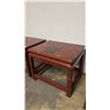 Image 5 : SET OF 2 PAINTED CHINESE MOTIF END TABLES 23" X 18" X 19"