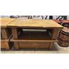 Image 3 : (4) WOOD COFFEE TABLES 40"X  26" X 12.5"