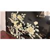 Image 3 : ANTIQUE CHINESE MOTHER OF PEARL INLAID FRAMED ARTWORK 36" X 20"