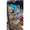 Image 2 : SHELF OF ASSORTED MAKITA DRILL PRESS, MAKITA CORDLESS DRILL, ROTARY TOOL & MORE