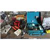 Image 3 : SHELF OF ASSORTED MAKITA DRILL PRESS, MAKITA CORDLESS DRILL, ROTARY TOOL & MORE