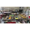 Image 1 : SHELF OF ASSORTED ITEMS INCLUDING; BONE HANDLE KNIVES, JEWELERY BOXES, FLASK & MORE