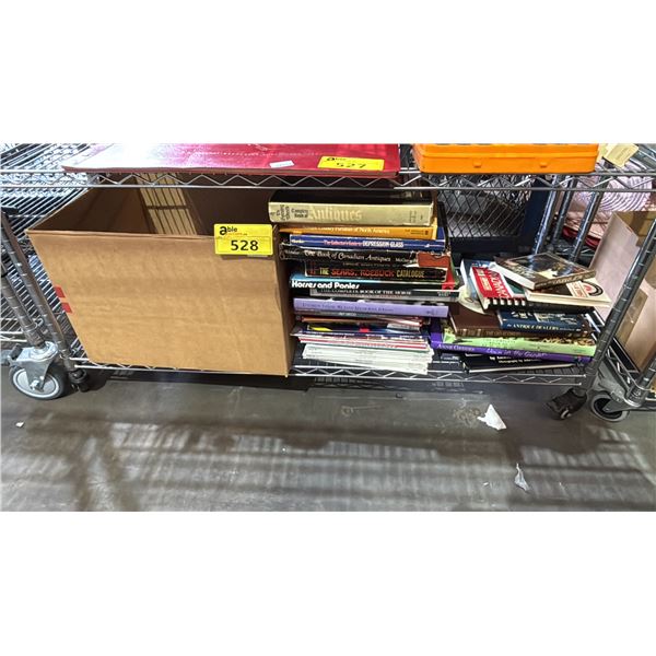 SHELF OF ASSORTED BOOKS