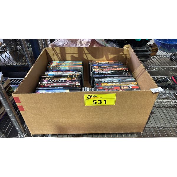 BOX OF ASSORTED DVD'S & CD'S