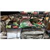 Image 4 : RACK OF ASSORTED LINENS & CUSHIONS (RACK NOT INCLUDED)