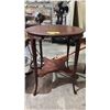 Image 1 : ANTIQUE 2-TIER PARLOUR TABLE 24" X 29"