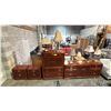 Image 1 : 4-PC KROEHLER BEDROOM SET INCLUDING; 6-DRAWER 2-DOOR DRESSER, 4-DRAWER 2-DOOR HIGHBOY DRESSER & (2)