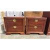 Image 2 : 4-PC KROEHLER BEDROOM SET INCLUDING; 6-DRAWER 2-DOOR DRESSER, 4-DRAWER 2-DOOR HIGHBOY DRESSER & (2)