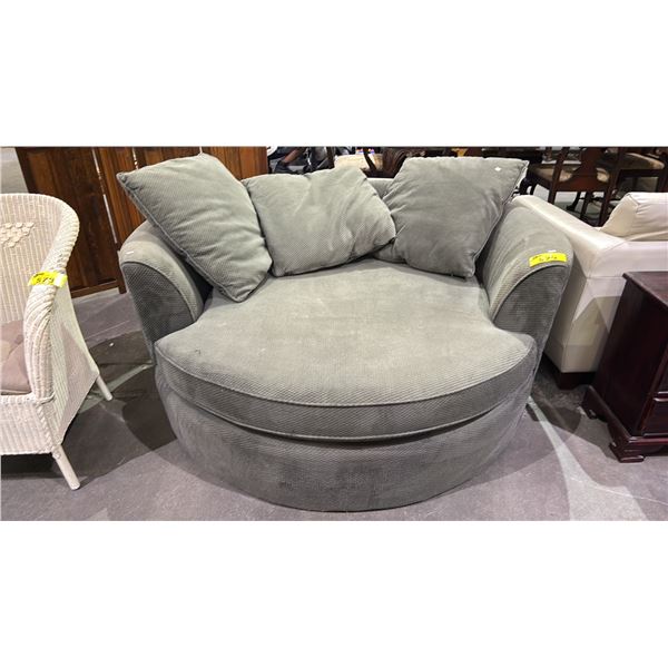 STYLUS LARGE ROUND LOUNGE CHAIR APPROX 5' WIDE