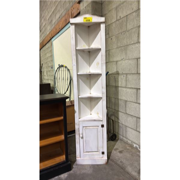 WOOD CORNER CABINET 16" X 73"