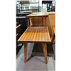 Image 2 : VINTAGE 3-PC WOOD TABLE SET