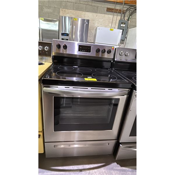 FRIGIDAIRE STAINLESS STEEL ELECTRIC STOVE WITH OVEN