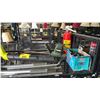 Image 3 : SHELF OF ASSORTED ITEMS INCLUDING; RYOBI ONE+ CORDLESS LEAF BLOWER, BLACK & DECKER ELECTRIC HEDGE
