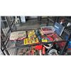 Image 1 : SHELF OF ASSORTED ITEMS INCLUDING; ROTARY TOOLS & ROTARY BIT SETS, DRILL BITS, C-CLAMPS & MORE