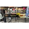 Image 3 : SHELF OF ASSORTED ITEMS INCLUDING; SUNBEAM STAINLESS STEEL KETTLE, PREMIUM UNIVERSAL ROTISSERIES
