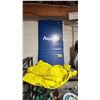 Image 2 : SHELF OF ASSORTED ITEMS INCLUDING; PROGRESSION FITNESS YOGA MAT, BISSELL READYCLEAN CARPET CLEANER