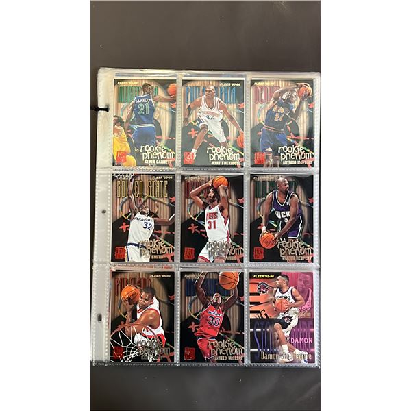 ASSORTED VINTAGE NBA STAR & ROOKIE CARDS WITH INSERTS