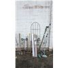 Image 1 : ASSORTED ITEMS INCLUDING; ELECTRIC WEED WHACKER, BRANCH CUTTER, CANVAS UMBRELLA & MORE