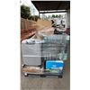 Image 2 : PALLET OF ASSORTED ITEMS INCLUDING; HOMEDICS SAUNA, UNIVERSAL JUICERS, LUGGAGE & MORE