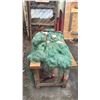 Image 2 : WOOD TABLE WITH FISHING NET CONTENTS