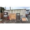 Image 1 : LARGE ASSORTMENT OF ANTIQUE WOOD DOORS, WINDOWS & MORE