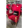 Image 2 : GOLD RAM MOTIF VELVET LOUNGE CHAIR
