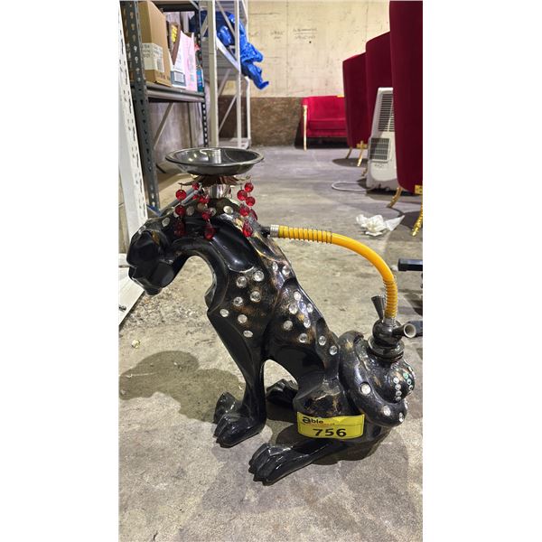 PLASTIC BLACK PANTHER HOOKAH