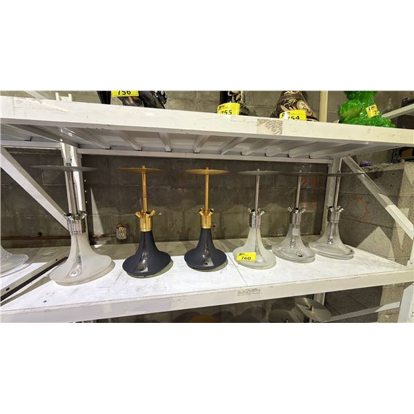 SHELF OF ASSORTED HOOKAH'S
