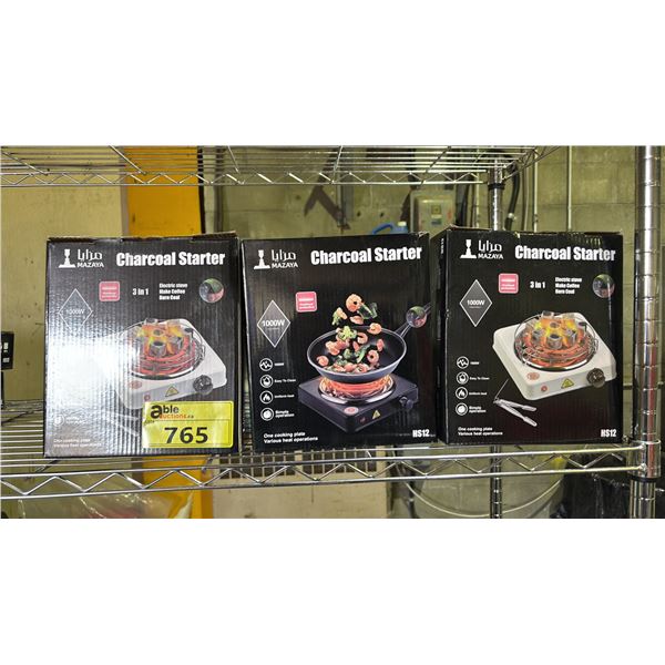 (3) MAZAYA CHARCOAL STARTERS