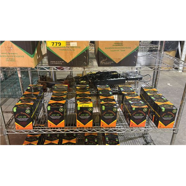 SHELF OF COCO DIAMOND COCONUT SHELL CHARCOAL BRIQUETTES