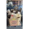 Image 1 : PALLET OF ASSORTED LIGHT FIXTURES & READY-TO-ASSEMBLE FURNITURE *WORKING CONDITION UNKNOWN/MAY BE