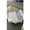 Image 1 : PALLET OF CLEAR ROUND 32" PLEXIGLASS TABLE TOPS *MUST TAKE ALL ON PALLET*