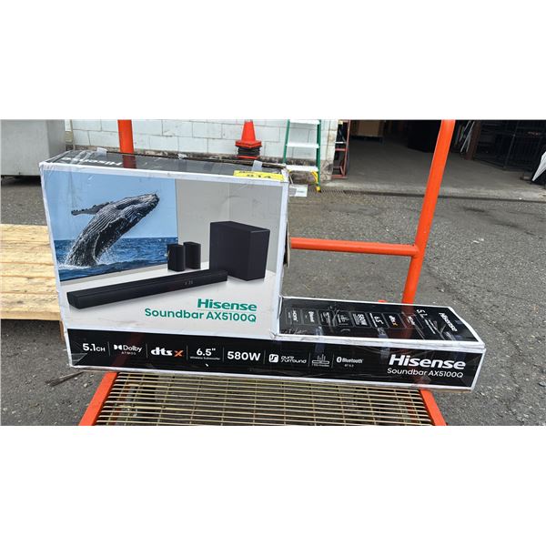 HISENSE SOUNDBAR AX5100Q *WORKING CONDITION UNKNOWN/MAY BE MISSING PARTS AND OR PIECES*