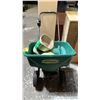 Image 2 : YARDWORKS BROADCAST SPREADER, HAND HELD SEED SPREADER & SOCCER BALL