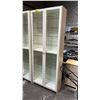 Image 1 : WOOD 2-DOOR 9-SHELF DISPLAY CABINET