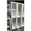 Image 1 : WOOD 2-DOOR 9-SHELF DISPLAY CABINET
