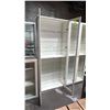 Image 2 : WOOD 2-DOOR 9-SHELF DISPLAY CABINET