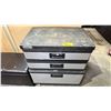 Image 1 : STANLEY 3 DRAWER TOOL CABINET & CONTENTS