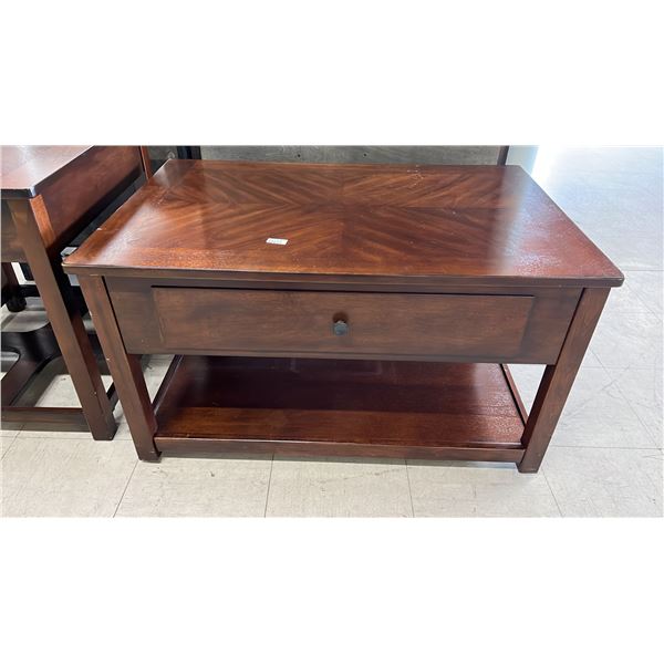 WOOD COFFEE TABLE WITH LIFT TOP