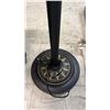 Image 2 : METAL TORCHIERE FLOOR LAMP WITH GLASS SHADE