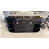 Image 2 : BLACK TEMPERED GLASS TV STAND