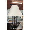 Image 2 : (2) CONTEMPORARY TABLE LAMPS WITH SHADES *BOTH ARE MISSING THEIR HARPS*