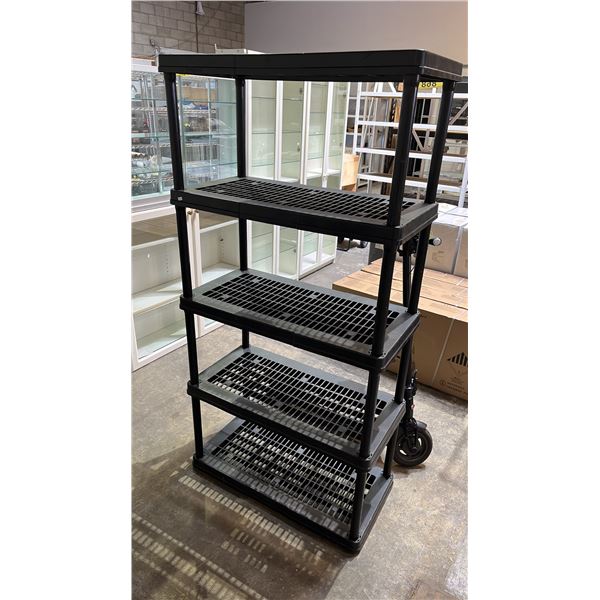5-TIER PLASTIC SHELVING UNIT