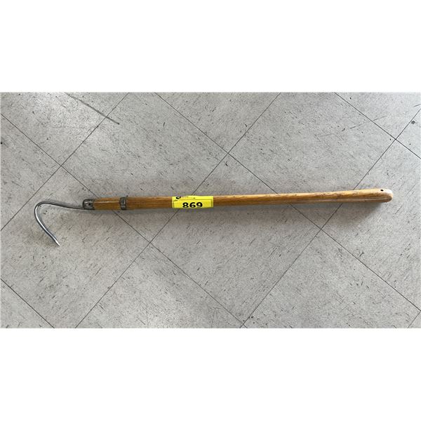 OAK-HANDLED FISHING GAFF