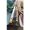 Image 6 : PALLET OF ASSORTED POWER TOOLS, HAND TOOLS, CHAIN SAW , EXTENSION CORDS AND MORE